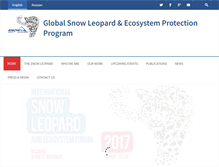 Tablet Screenshot of globalsnowleopard.org
